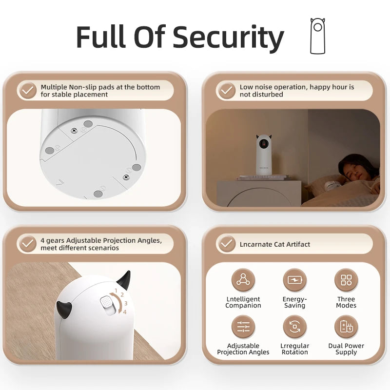Jouet Laser Interactif Automatique pour Chat