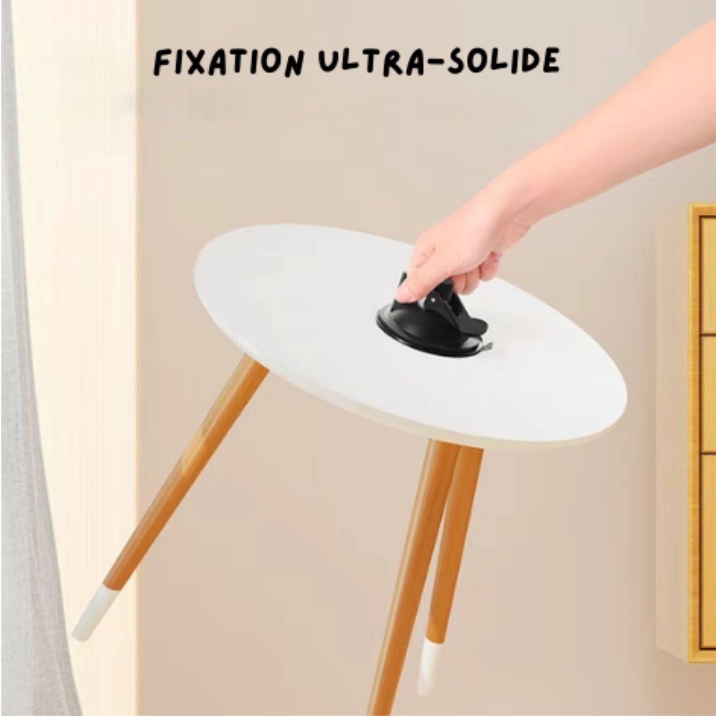 Oiseau interactif avec ventouse et cloche - Jouet pour chat